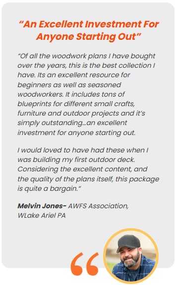 Customer testimonial about TedsWoodworking results