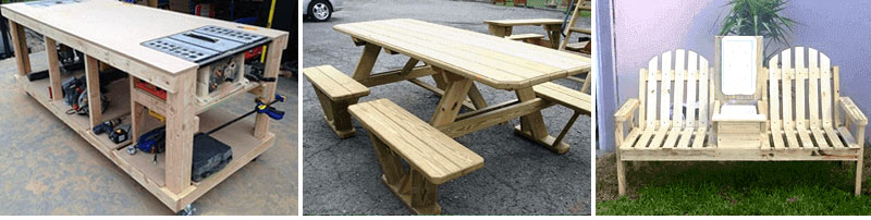 Preview of woodworking tools and instructions